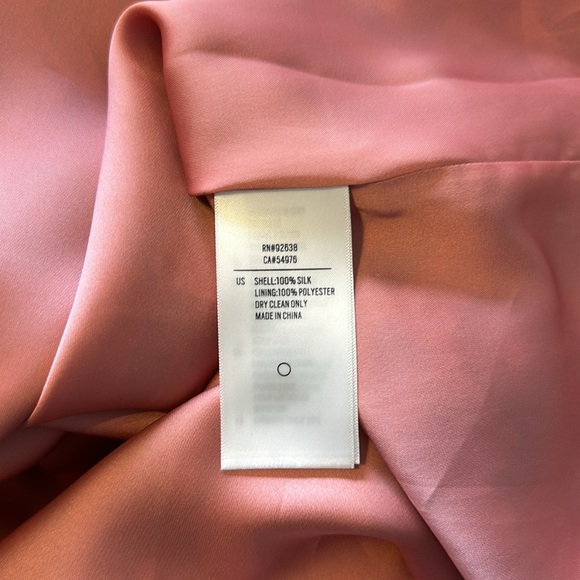 Fossil 100% Silk Quarter Sleeve Mod 70s Style Midi Floral Design Dress Medium - Picture 7 of 7